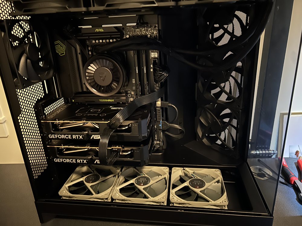 Custom gaming PC build - component install and cable management - recent job by Mike Cote Tech LLC
