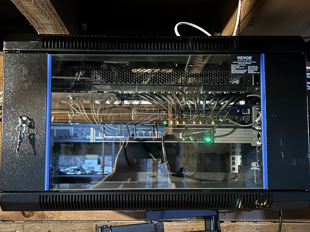 Small-business network rack - patch panel and switch setup - recent job by Mike Cote Tech LLC